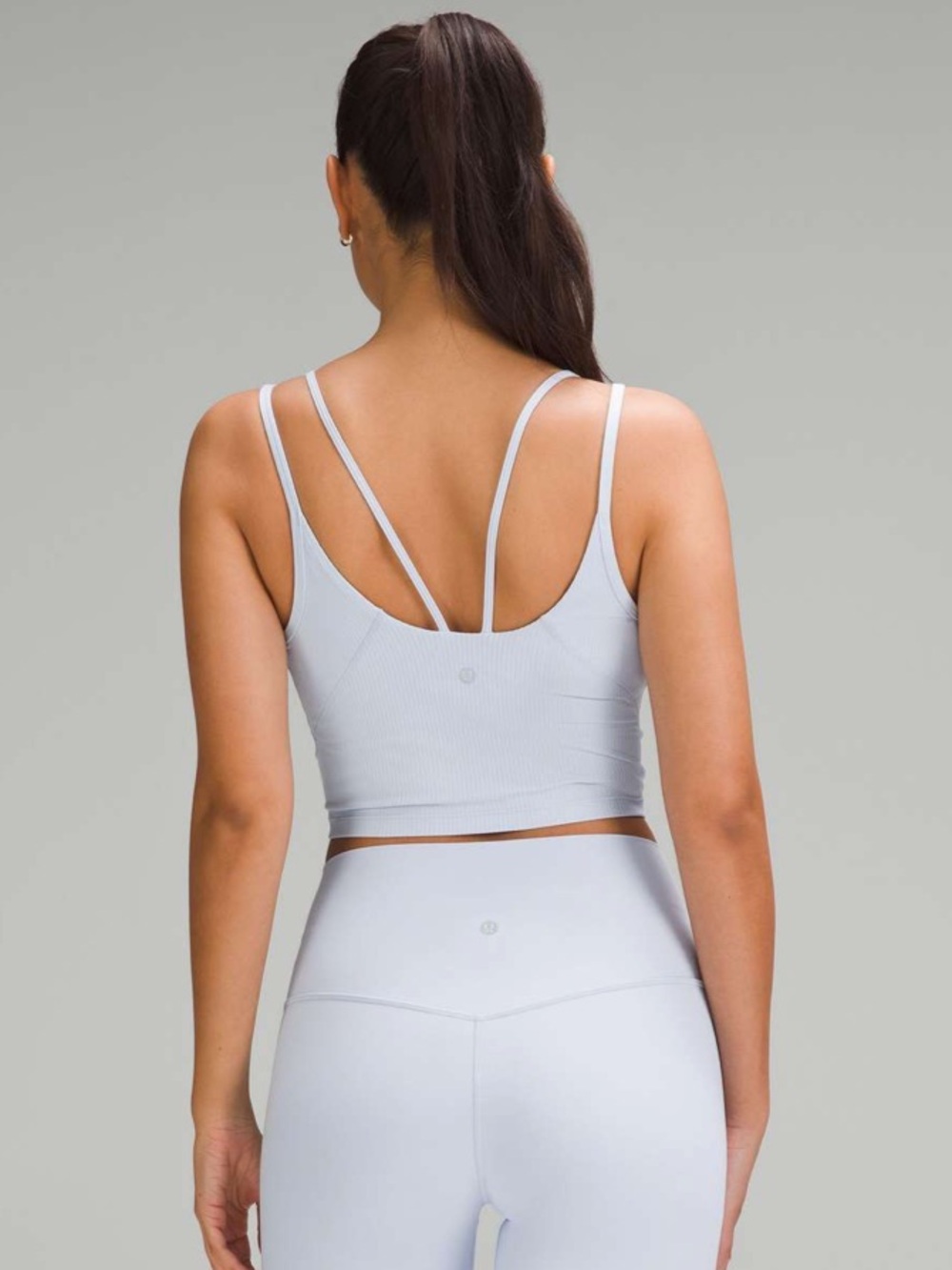 NWT Lululemon Align Strappy Ribbed Tank Top A/B Cup - Size 8 Windmill Light Blue - Picture 2 of 5